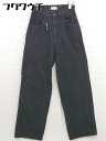 フクワウチで買える「◇ INTER FACTORY インターファクトリー ワイド ジーンズ デニム パンツ サイズS ブラック レディース 【中古】」の画像です。価格は577円になります。