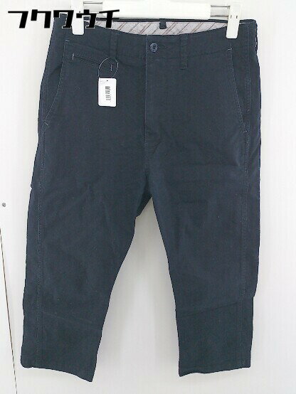 ◇ green label relaxing UNITED ARROWS 七分丈 クロップド パンツ サイズS ネイビー メンズ 【中古】