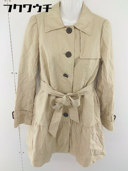◇ ◎ FRAGILE フラジール 2WAY 長袖 トレンチ コート サイズ38 ベージュ レディース 【中古】