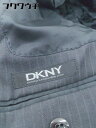 ◇ DKNY ダナキャランニューヨーク ストライプ 長袖 テーラード ジャケット サイズ38 グレー メンズ 【中古】