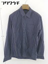 ◇ ◎ MALE&Co. メイルアンドコー 長袖 シャツ サイズL ネイビー系 メンズ 【中古】