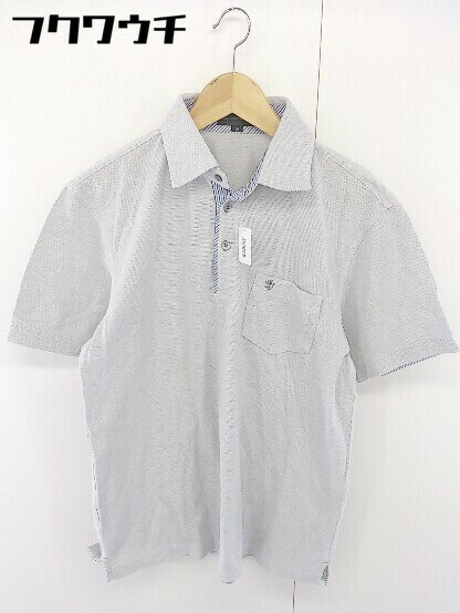 ◇ THE SCOTCH HOUSE ザ スコッチハウス 半袖 ポロシャツ サイズM グレー メンズ 【中古】