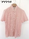 ◇ ◎ Jack Wills ジャック ウィルス ストライプ 半袖 シャツ ブラウス サイズM レッド系 ホワイト メンズ 【中古】