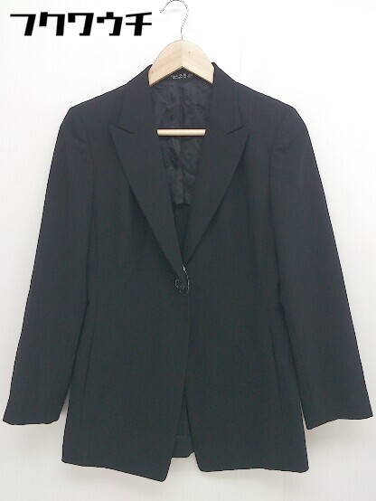 ◇ COMME CA DU MODE コムサデモード 1B 長袖 テーラードジャケット サイズM ブラック レディース 【中古】