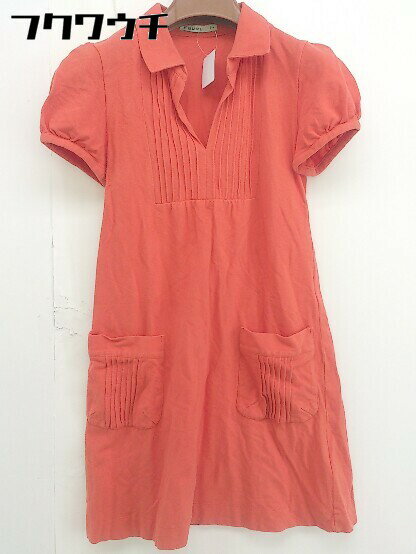 ◇ F GURL エフガール 半袖 ミニ ワンピース サイズ40 オレンジ レディース 【中古】