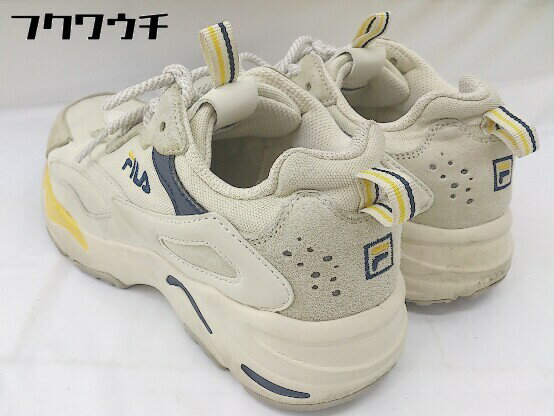 ◇ FILA フィラ 1RM01153-444 RAY TRACER スニーカー シューズ サイズ23 アイボリー系 レディース 【中古】