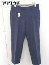 ◇ green label relaxing グリーンレーベル UNITED ARROWS スラックス パンツ サイズ76 ネイビー メンズ 【中古】