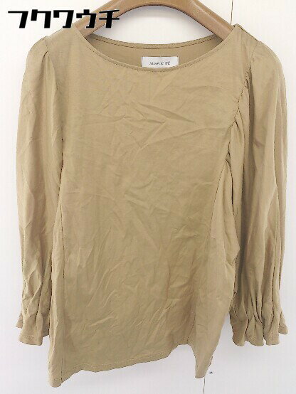 ◇ Simplicite シンプリシテェ ボリュームスリーブ 長袖 カットソー ベージュ レディース 【中古】