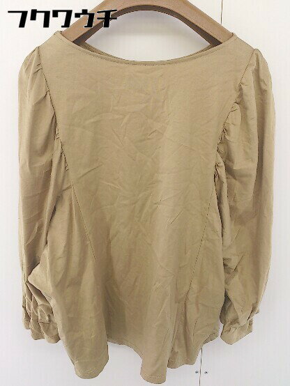 ◇ Simplicite シンプリシテェ ボリュームスリーブ 長袖 カットソー ベージュ レディース 【中古】