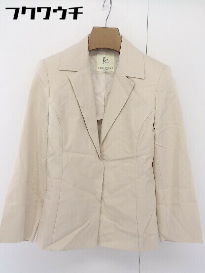 ◇ KUMIKYOKU 組曲 長袖 テーラード ジャケット サイズ2 ベージュ系 レディース 【中古】