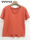 ◇ SLOBE IENA スローブ イエナ 半袖 Tシャツ カットソー サイズF オレンジ レディース 【中古】