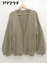 ◇ titivate ティティベイト 長袖 カーディガン サイズM ブラウン レディース 【中古】