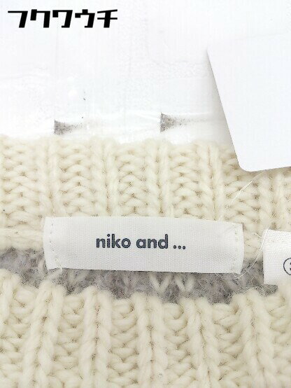 ◇ niko and … ニコアンド フェアアイル ラメ 長袖 ニット セーター サイズ3 ベージュ レディース 【中古】