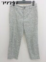 ◇ any SiS エニィスィス 総柄 スラックス パンツ サイズ2 グレー系 レディース 【中古】(4)