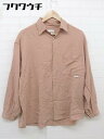 ◇ 417 EDIFICE BIG SHIRTS フォーワンセブン エディフィス 長袖 シャツ ピンク系 メンズ 【中古】