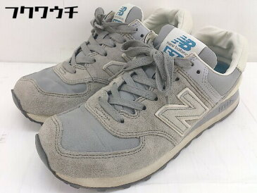 ◇ NEW BALANCE ニューバランス ML574SRG スニーカー シューズ サイズ23.5 グレー レディース 【中古】