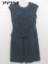 ◇ traumerei luxus kleid ワンピース レースブラウス カットソー アンサンブル サイズ38 ネイビー レディース 【中古】