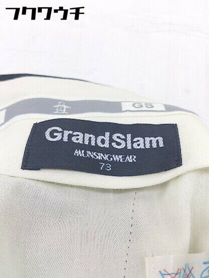 ◇ MUNSINGWEAR GRAND SLAM ツータック パンツ ゴルフウェア サイズ W73 ブラック メンズ 【中古】