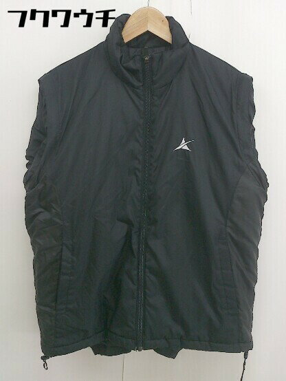 ◇ ◎ AXCEL つるやゴルフ ライナー付き 中綿 ジップアップ 長袖 ジャケット サイズ S ブラック メンズ 【中古】