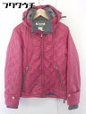 ◇ SIMPLICITE PLUS シンプリシテ プリュス 中綿 長袖 ジップアップ パーカー サイズ38 レッド グレー系 メンズ 【中古】
