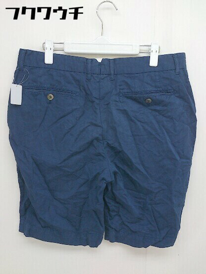 ◇ EDIFICE エディフィス ハーフ ショート パンツ サイズ48 ネイビー メンズ 【中古】