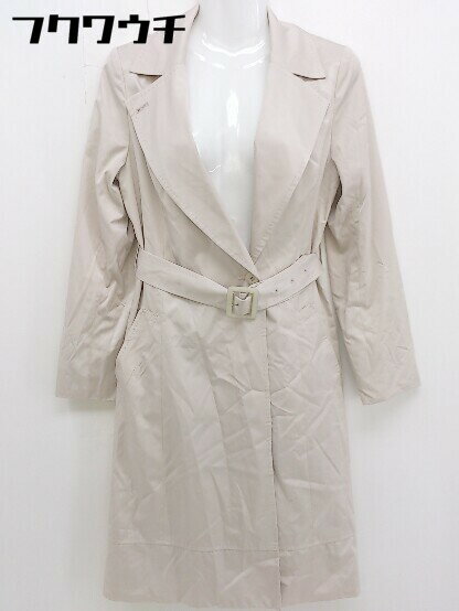 ◇ ◎ NATURAL BEAUTY ナチュラルビューティー 長袖 トレンチコート サイズ38 ライトベージュ レディース 【中古】