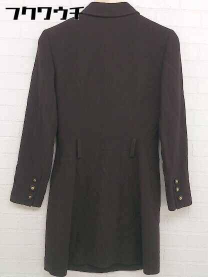 ◇ ROPE' ロペ フロントボタン ウール 長袖 ミニ タイト ワンピース サイズ 9AT ダークブラウン レディース 【中古】