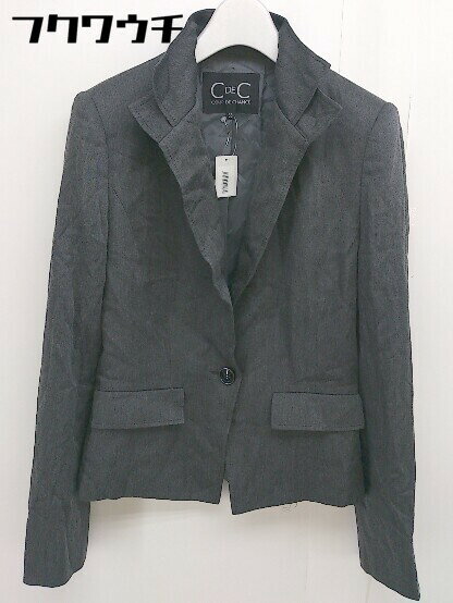 ◇ COUP DE CHANCE クード シャンス 1B シングル 長袖 テーラードジャケット サイズ 38 グレー レディース 【中古】