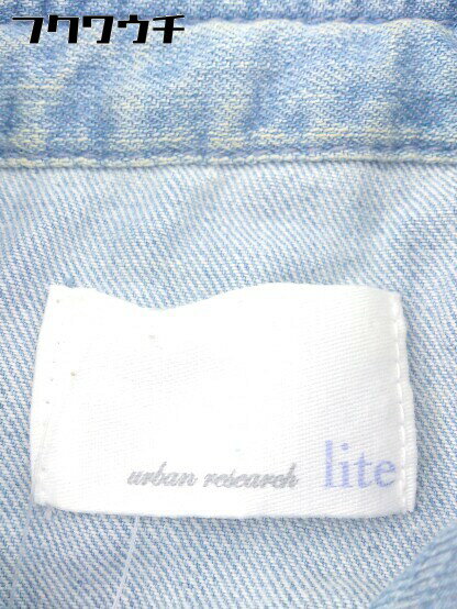 ◇ URBAN RESEARCH アーバンリサーチ lite 長袖 ミニ デニム ワンピース サイズONE ライトインディゴ レディース 【中古】