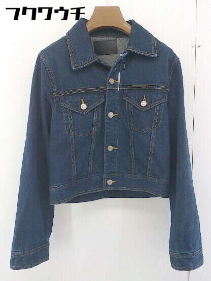 ◇ EVRIS エヴリス 長袖 デニム ジャケット Gジャン サイズF インディゴ レディース 【中古】