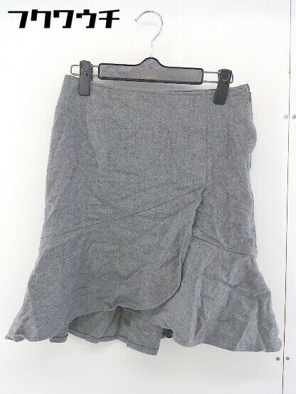 ◇ QUEENS COURT クイーンズコート ウール 膝丈 マーメイド スカート サイズ2 グレー系 レディース 【中古】