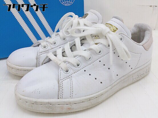 ◇ ◎ adidas アディダス Stan Smith EG5791 スニーカー シューズ サイズ 22.5 ホワイト ピンク レディース 【中古】