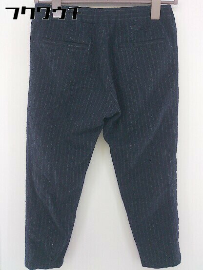 フクワウチの◇ JOURNAL STANDARD ストライプ 七分丈 サブリナ パンツ サイズ36 ネイビー ホワイト系 レディース 【中古】｜アングル2