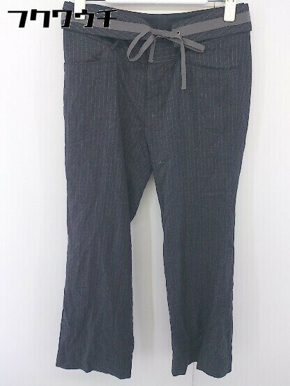 ◇ ◎ green label relaxing UNITED ARROWS ピンストライプ パンツ サイズ36 チャコールグレー レディース 【中古】