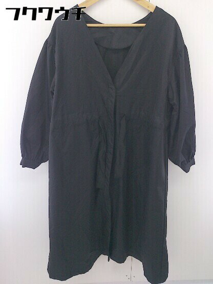 ◇ mystic ミスティック 長袖 ロング コート サイズF ブラック レディース 【中古】