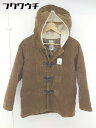 ■ B:MING LIFE STORE by BEAMS ビームス コーデュロイ 長袖 ダッフル コート サイズ150 ブラウン メンズ 【中古】