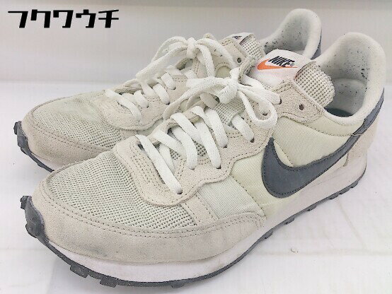 ◇ NIKE ナイキ CHALLENGER OG CW7645-003 スニーカー シューズ サイズ24cm ホワイト ネイビー系 レディース 【中古】