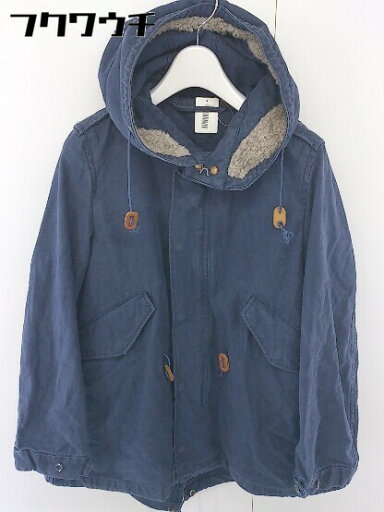 ■ MACPHEE マカフィー フード付き 長袖 ジップアップ ジャケット サイズ38 ネイビー系 レディース 【中古】 ■ MACPHEE マカフィー フード付き 長袖 ジップアップ ジャケット サイズ38 ネイビー系 レディース 【中古】