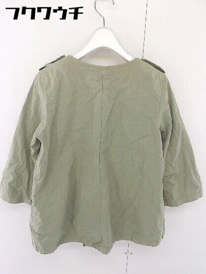 ◇ SPICK AND SPAN Pour Belle Femme 七分袖 ミリタリー ジャケット サイズ36 カーキ レディース 【中古】