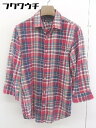 ◇ ◎ BEAUTY & YOUTH UNITED ARROWS チェック 長袖 シャツ ブラウス サイズM レッド マルチ メンズ 【中古】