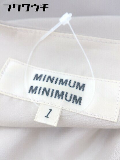◇ MINIMUM MINIMUM ミニマムミニマム 半袖 膝丈 ワンピース サイズ1 グレージュ レディース 【中古】