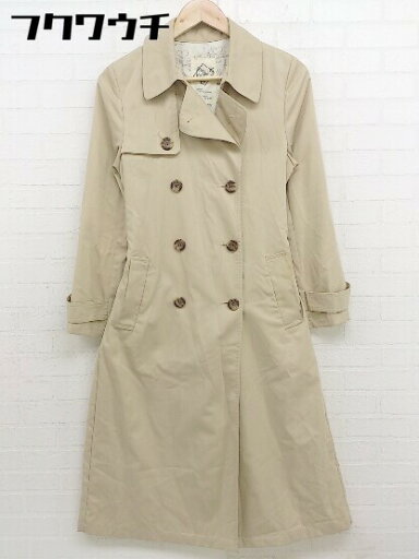 ◇ ◎ AS KNOW AS PINKY アズノゥアズピンキー 長袖 トレンチコート サイズレディース ベージュ レディース 【中古】 ◇ ◎ AS KNOW AS PINKY アズノゥアズピンキー 長袖 トレンチコート サイズレディース ベージュ レディース 【中古】
