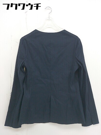 ◇ green label relaxing UNITED ARROWS リネン混 1B 長袖 テーラードジャケット サイズ38 ネイビー レディース 【中古】