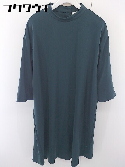 ◇ bulle de savon ビュルデサボン 長袖 膝下丈 ワンピース サイズF グリーン系 レディース 【中古】