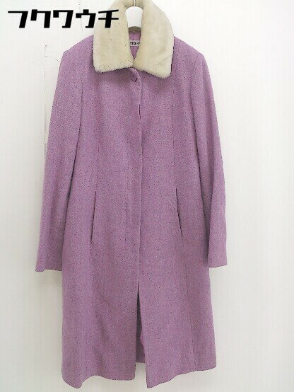 ◇ ◎ CONCERT ウール 長袖 コート サイズ 7AR パープル ベージュ レディース 【中古】