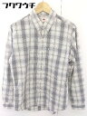 ◇ ◎ Levi's リーバイス チェック BD ボタンダウン 長袖 シャツ サイズM グレー系 メンズ 【中古】