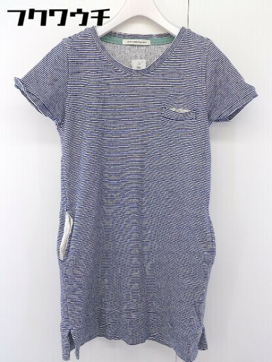 ◇ green label relaxing ボーダー 半袖 ミニ チュニック ワンピース ネイビー ホワイト レディース 【中古】 ◇ green label relaxing ボーダー 半袖 ミニ チュニック ワンピース ネイビー ホワイト レディース 【中古】