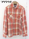 ◇ KEARNEY HOUSE カーニーハウス チェック 長袖 シャツ サイズM オレンジ マルチ メンズ 【中古】