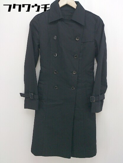 ■ ◎ PROPORTION BODY DRESSING プロポーションボディドレッシング 長袖 トレンチ コート サイズ1 ブラック レディース 【中古】