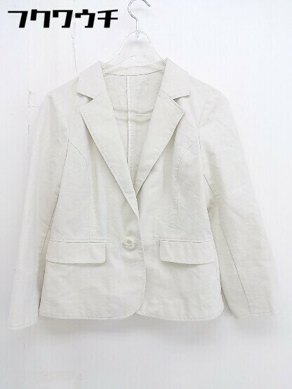 ◇ NOLLEY'S ノーリーズ 1B シングル 長袖 テーラードジャケット サイズ 38 ベージュ レディース 【中古】